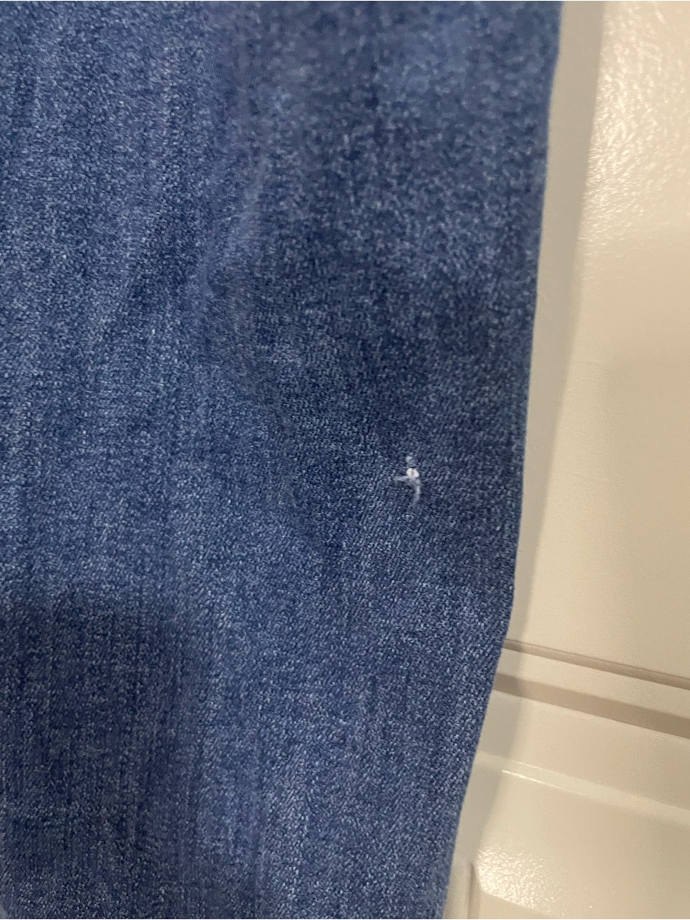 High-Rise Button-Fly Blue Flare Jeans - Picture 7 of 10